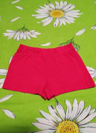 Рожеві шорти для дівчинки 5-6 років