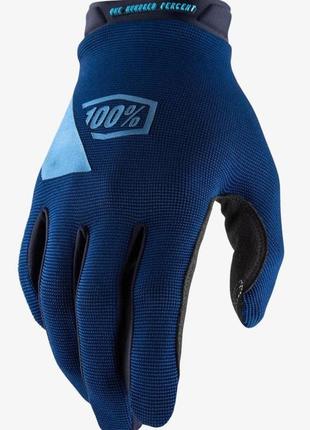 Перчатки ride 100% ridecamp glove (navy), m (9), m1 фото