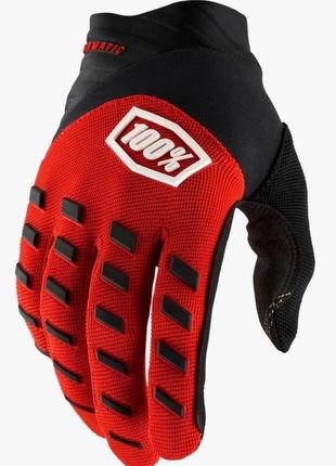 Дитячі перчатки ride 100% airmatic youth glove (red), yxl (8) (10001-00011), yxl