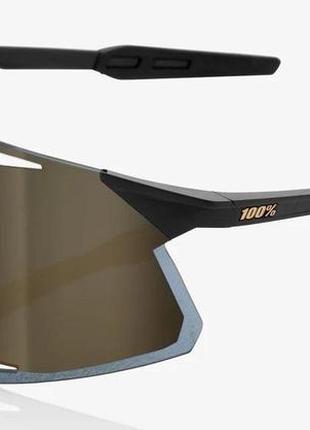 Окуляри ride 100% hypercraft - matte black - soft gold mirror lens, mirror lens, mirror lens3 фото