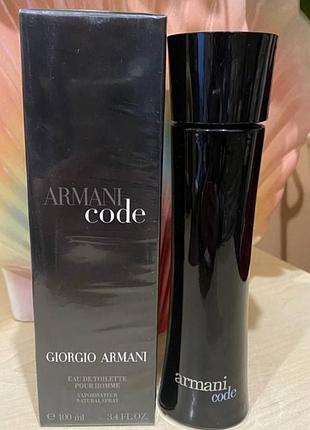 Туалетная вода для мужчин giorgio armani code джорджио армани код 100 мл