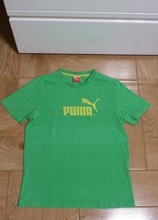 Футболка чоловіча бавовняна зелена пума🐆 tshirt чоловіча бавовняна зелена puma р. m🇩🇪