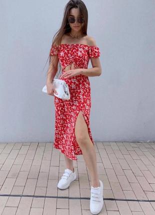 Женский костюм модный трендовый классический повседневный удобный качественный юбка юбка и + та топ черный красный в цветочный принт