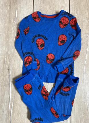 Трикотажная пижама spider man на мальчика 3 года marks &amp; spencer2 фото