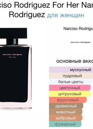 Распив narciso rodriguez for her edt туалетная вода2 фото