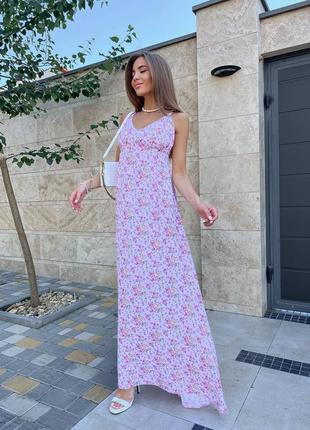 Літній сарафан 
арт : 0113март 
тканина: штапель 
розміри : 42-44; 44-46 
колір як на фото