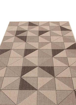 Ковер безворсовый на резиновой основе dakaria karat flex run 1954/19 1.50x3.80 м бежевый