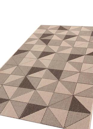 Ковер безворсовый на резиновой основе dakaria karat flex run 1954/19 1.50x3.80 м бежевый