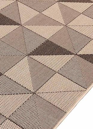 Ковер безворсовый на резиновой основе dakaria karat flex run 1954/19 1.50x3.80 м бежевый