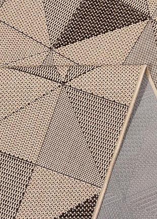 Ковер безворсовый на резиновой основе dakaria karat flex run 1954/19 1.50x3.80 м бежевый