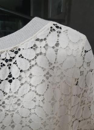Сукня -футболка paradise італія платье с кружевом летнее6 фото