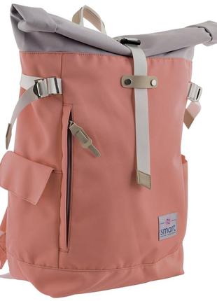 Рюкзак міський "smart" roll-top t-69 557508 "peach"