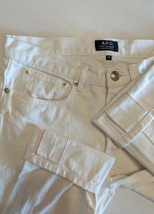 Джинсы селвидж a.p.c petit standard selvedge jeans white1 фото