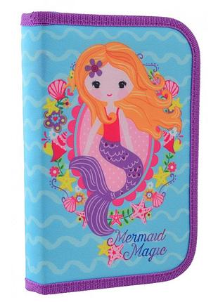 Пенал шкільний "smart" hp-03 твердий одинарний з клапаном 532043 "mermaid"