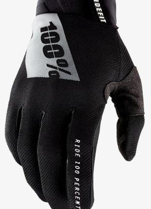 Перчатки ride 100% ridefit glove (black), xxl (12), xxl