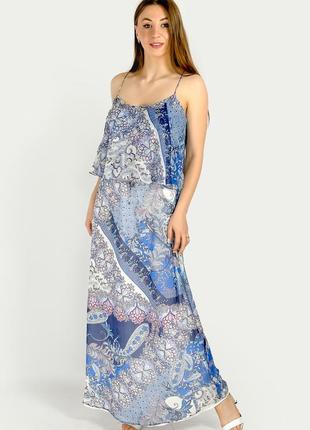 Сарафан massimo dutti 6642/720/404 голубой l