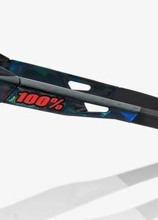 Окуляри ride 100% speedcraft sl - black holographic - hiper blue multilayer mirror lens, mirror lens, mirror2 фото