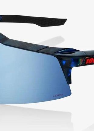 Окуляри ride 100% speedcraft sl - black holographic - hiper blue multilayer mirror lens, mirror lens, mirror