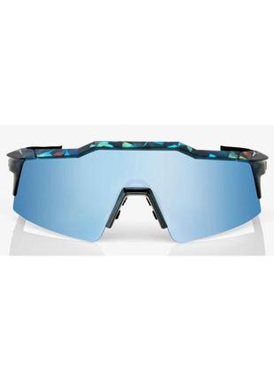 Окуляри ride 100% speedcraft sl - black holographic - hiper blue multilayer mirror lens, mirror lens, mirror3 фото