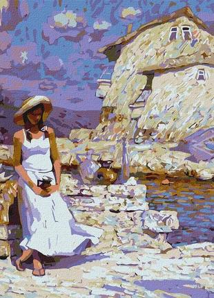 Набір для розпису по номерах. "продавчиня сувенірів" 40х50см, шт