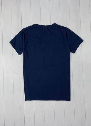 Мужская синяя базовая футболка stone island стон айленд. размер m l2 фото