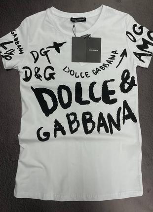 💜есть наложка 💜жіноча  футболка  "dolce gabbana"💜lux качество 💜