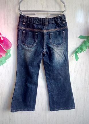 Фирменные джинсы на 4-5 лет на рост 110 синие классические некст3 фото