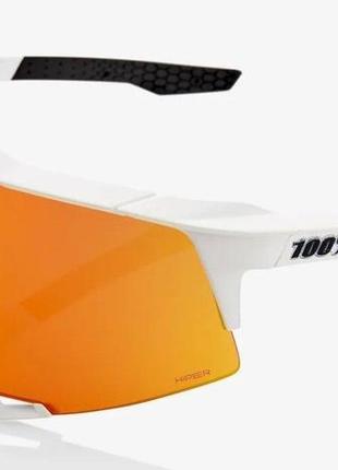 Окуляри ride 100% speedcraft - soft tact off white - hiper red multilayer mirror, mirror lens, mirror lens