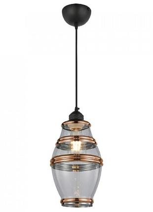Светильник подвесной в стиле модерн (цоколь е27, стекло, цвет медный) потолочный светильник element-2