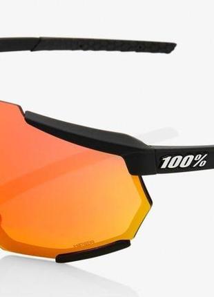Окуляри ride 100% racetrap - soft tact black - hiper red multilayer mirror lens, mirror lens, mirror lens