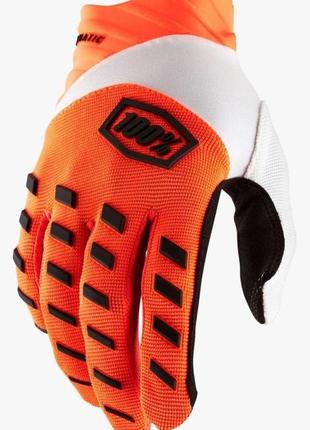 Перчатки ride 100% airmatic glove (fluo orange), m (9), m
