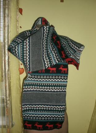 Шикарний модний шарфик в новорічному стилі  cedаr wood sтатe1 фото