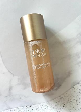 Суха олія для тіла dior solar sublimationg oil1 фото