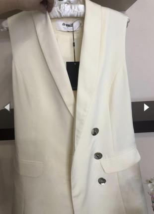 Стильний піджак кардиган на гудзиках, жіночий френч, жилетка,4 фото