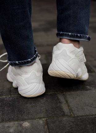 Мужские кроссовки adidas yeezy boost 500 bone white 40-42-43-44-455 фото