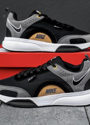 Кроссовки nike air zoom серо-желтые3 фото