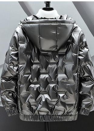 Куртка мужская демисезонная(на тонком утеплители) стального цвета 52 р.весна-осень...