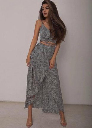 Костюм двойка топ и юбка