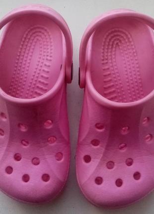 15 см. кроксы шлепанцы для девочки crocs kids baya clog(оригинал).3 фото