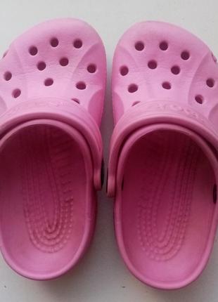 15 см. кроксы шлепанцы для девочки crocs kids baya clog(оригинал).4 фото