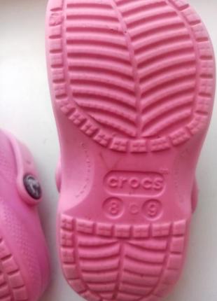 15 см. кроксы шлепанцы для девочки crocs kids baya clog(оригинал).6 фото
