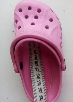 15 см. кроксы шлепанцы для девочки crocs kids baya clog(оригинал).7 фото