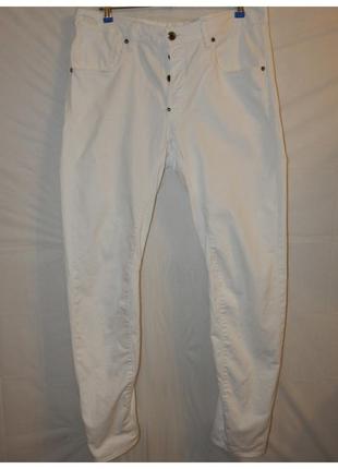 Джинсы g star afrojack a crotch tapered white jeans g-star raw5 фото