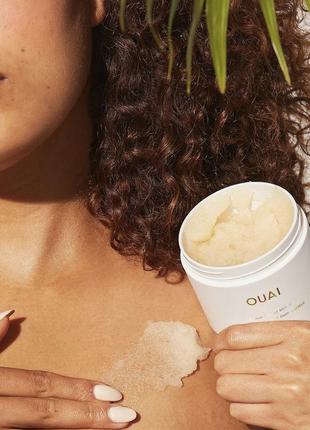 Ouai st. barts cleansing scalp &amp; body sugar scrub скраб для тела и кожи головы4 фото