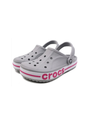 Кроксы сабо crocs bayaband clog gray7 фото