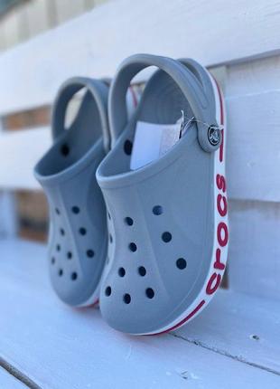 Кроксы сабо crocs bayaband clog gray2 фото
