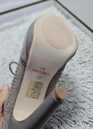 Женские замшевые туфли braska оригинал кожа дефект 37 размер km253 фото