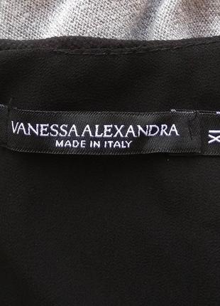 Vanessa alexandra шикарный нарядный блестящий черный вечерний топ7 фото