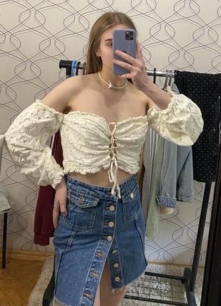 Ажурна блуза