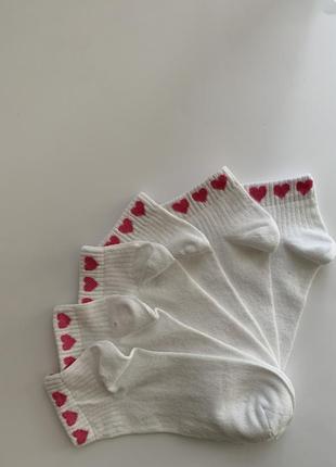 Средние носки с сердечками3 фото